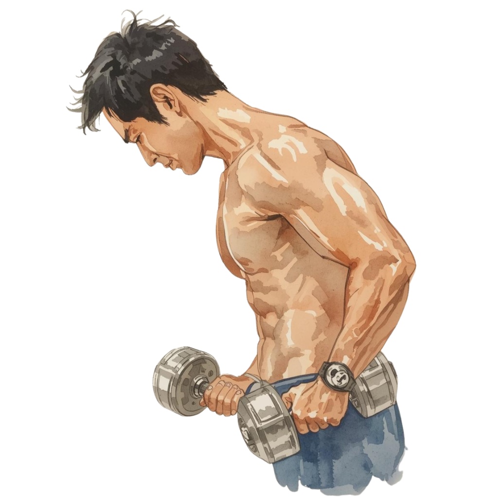 水彩フィットネスジムクリップアート9個セット|PNG形式