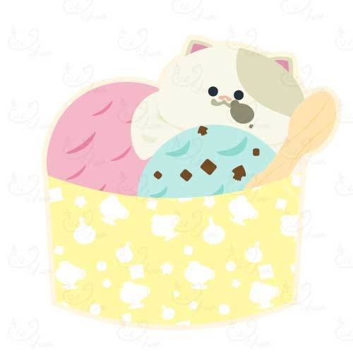 【無料】コジャッチくんのアイスクリームカップ