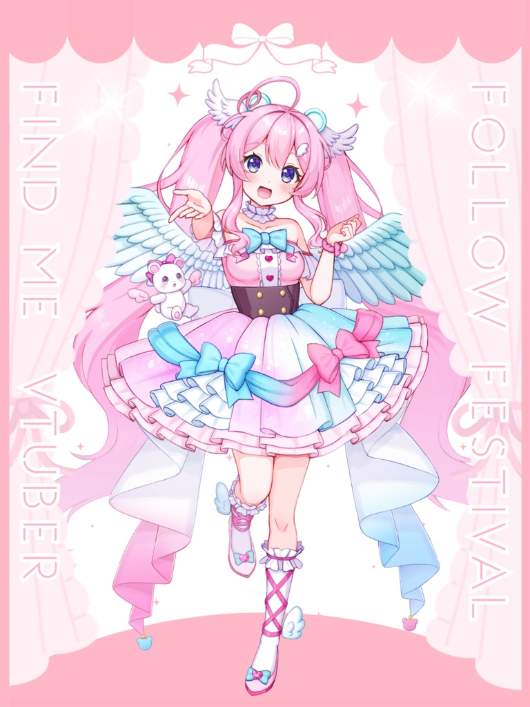 Vtuber立ち絵フレーム素材 vol.3