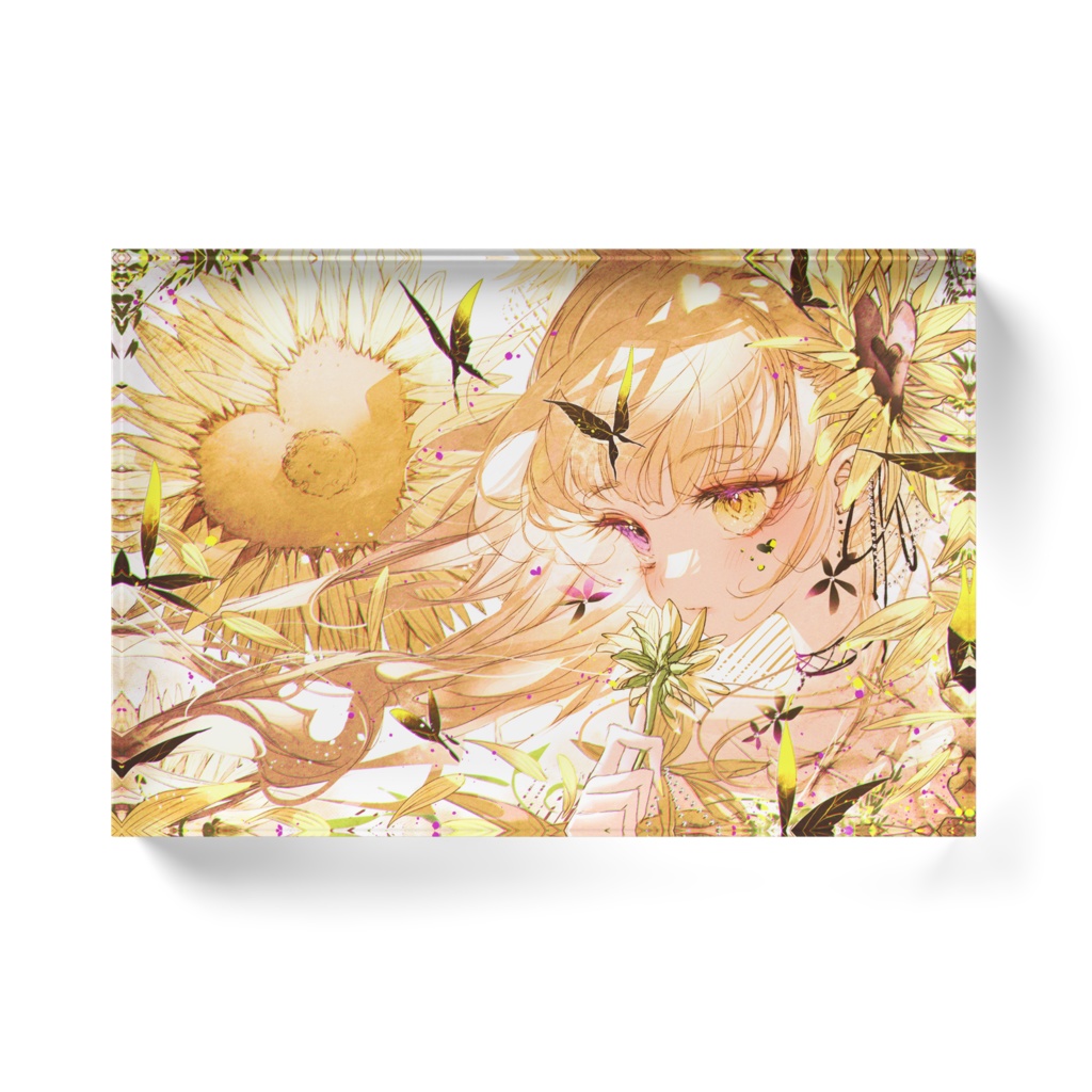 アクリルブロック(向日葵)