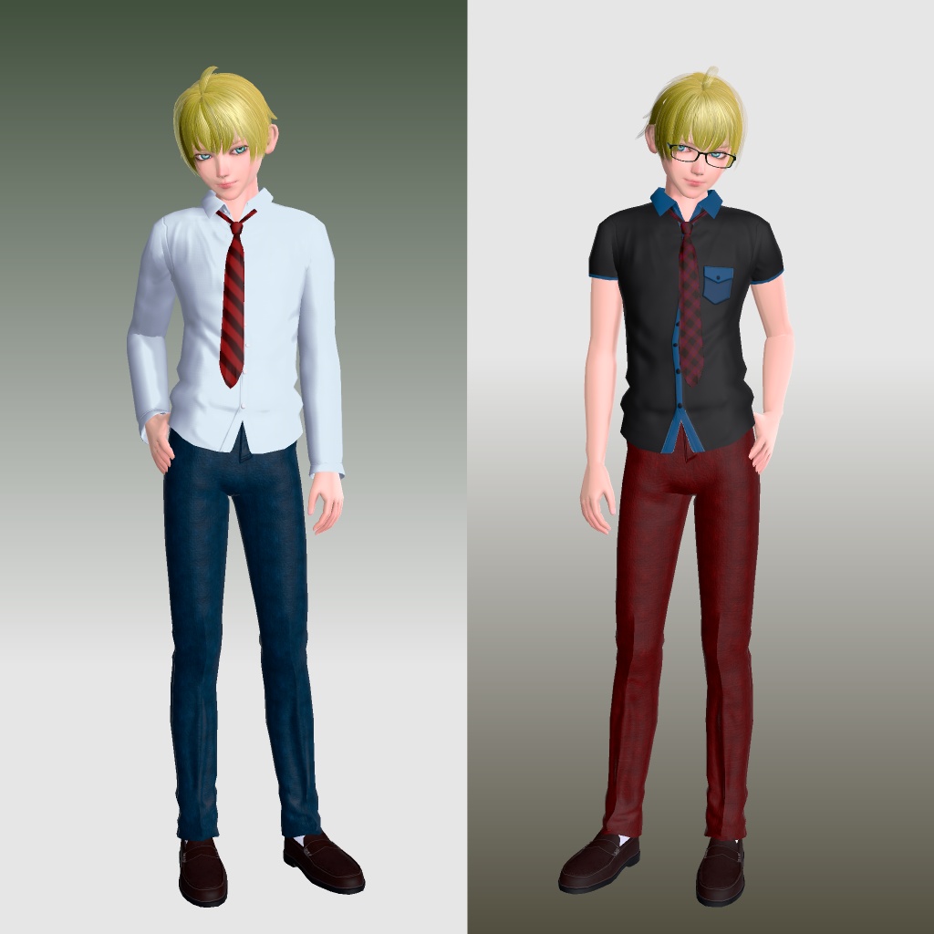 ドール風美少年「レオン/Leon」オリジナル3Dモデル