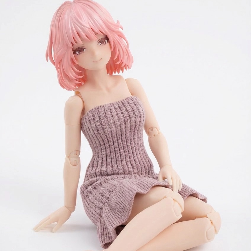 1/12　リブニット ワンピース　アイリン　スネイルシェル