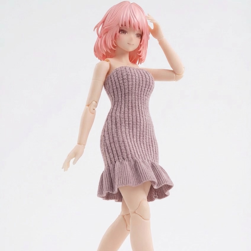 1/12 リブニット ワンピース アイリン スネイルシェル