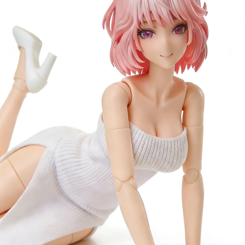 1/12 スリットワンピース アイリン スネイルシェル ホワイトハイヒール