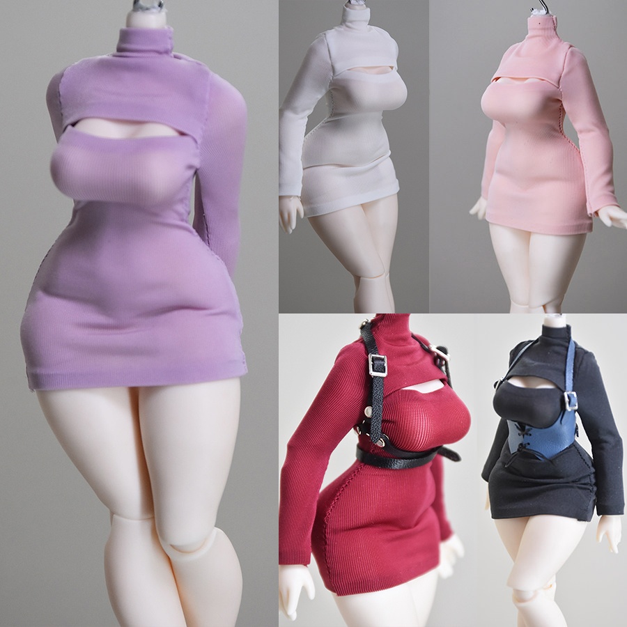 1/12　1/10　1/8　胸元カットアウト　ボディコンミニワンピース　