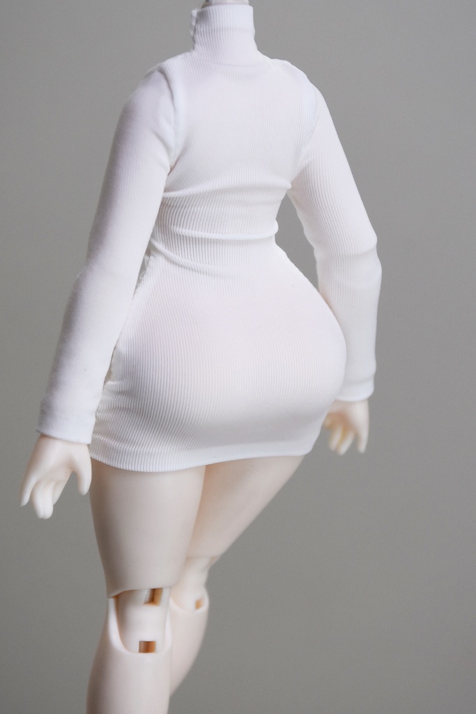 1/12 1/10 1/8 胸元カットアウト ボディコンミニワンピース