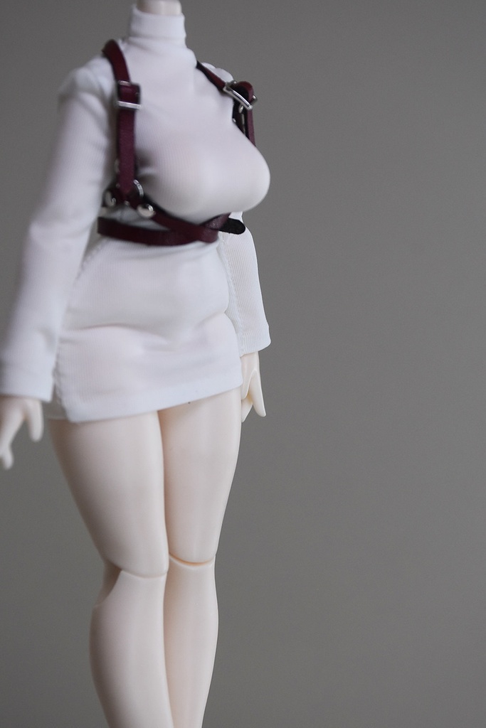 1/12 1/10 1/8 ハイネックタイトワンピース ボディコン