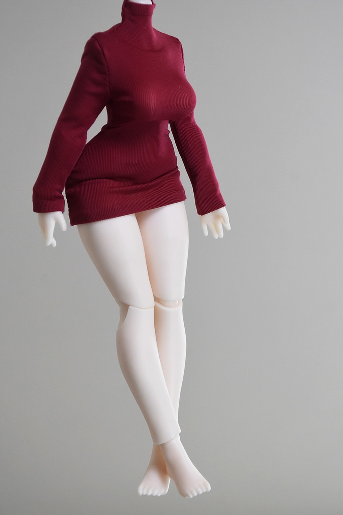 1/12 1/10 1/8 ハイネックタイトワンピース ボディコン