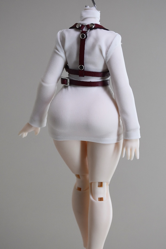 1/12 1/10 1/8 ハイネックタイトワンピース ボディコン