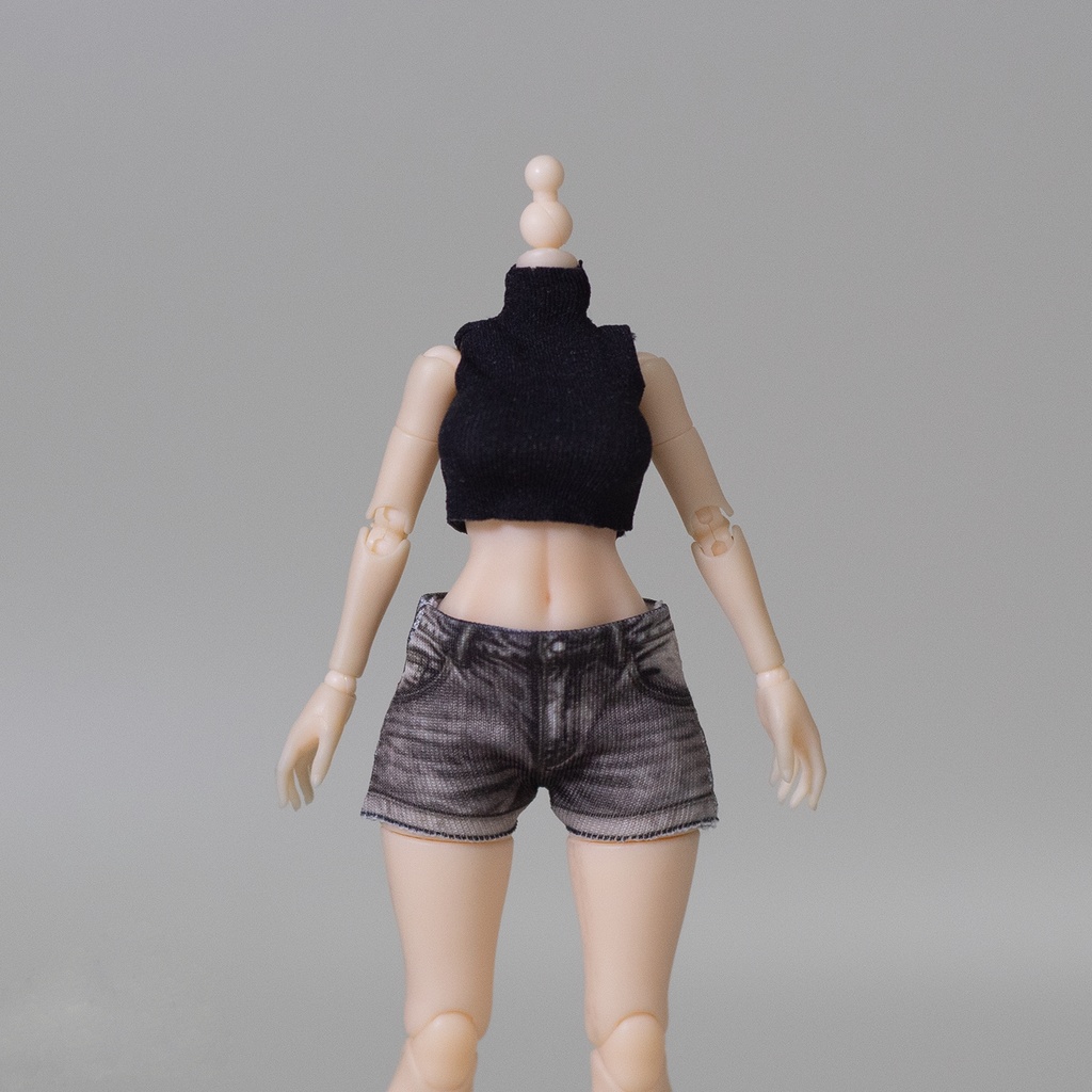 1/12 タンクトップ+デニムショートパンツ 上下セット