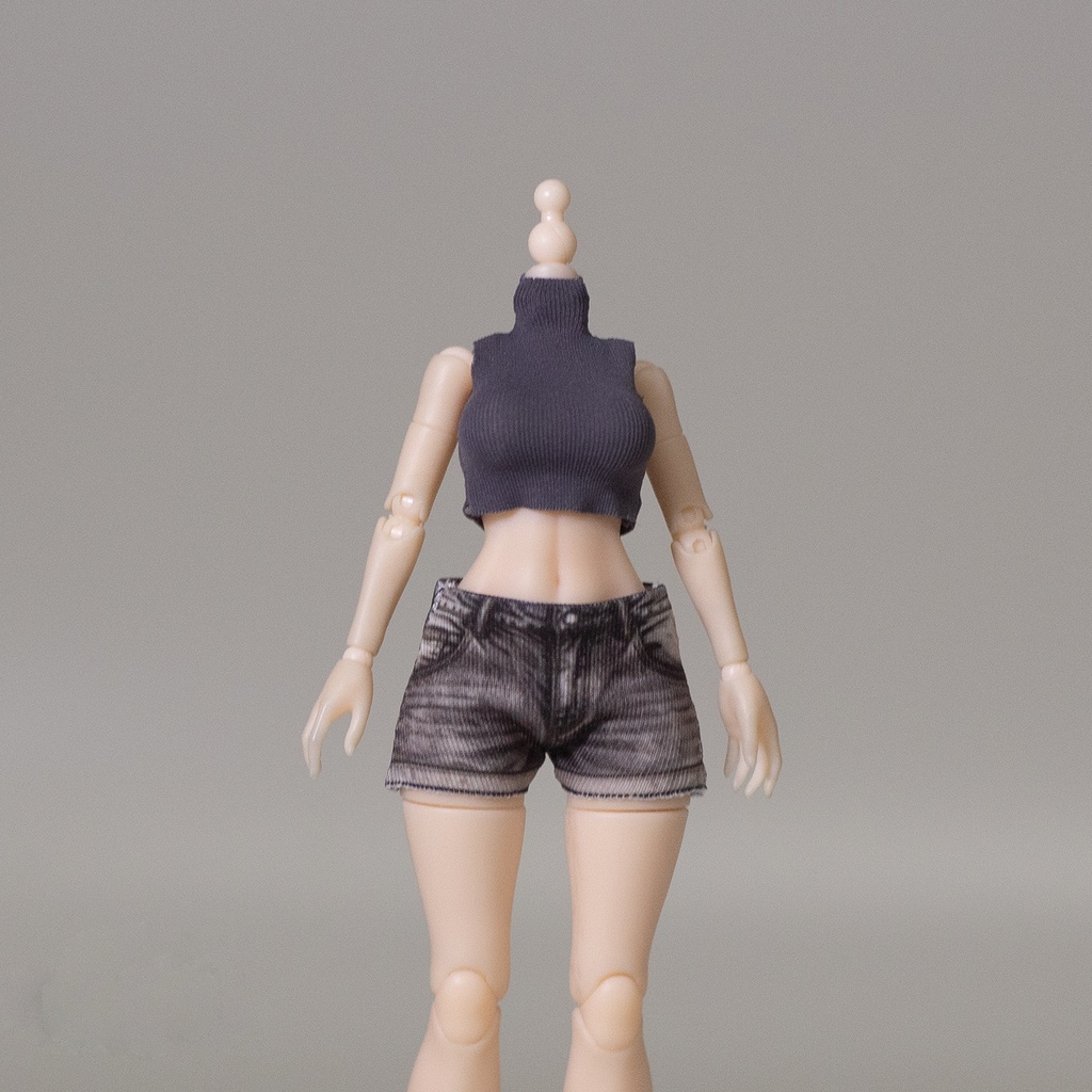 1/12 タンクトップ+デニムショートパンツ 上下セット