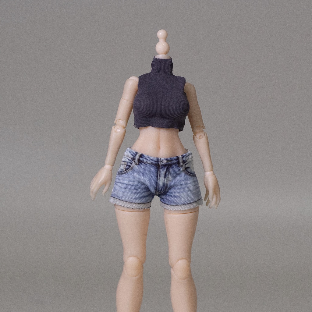 1/12 タンクトップ+デニムショートパンツ 上下セット