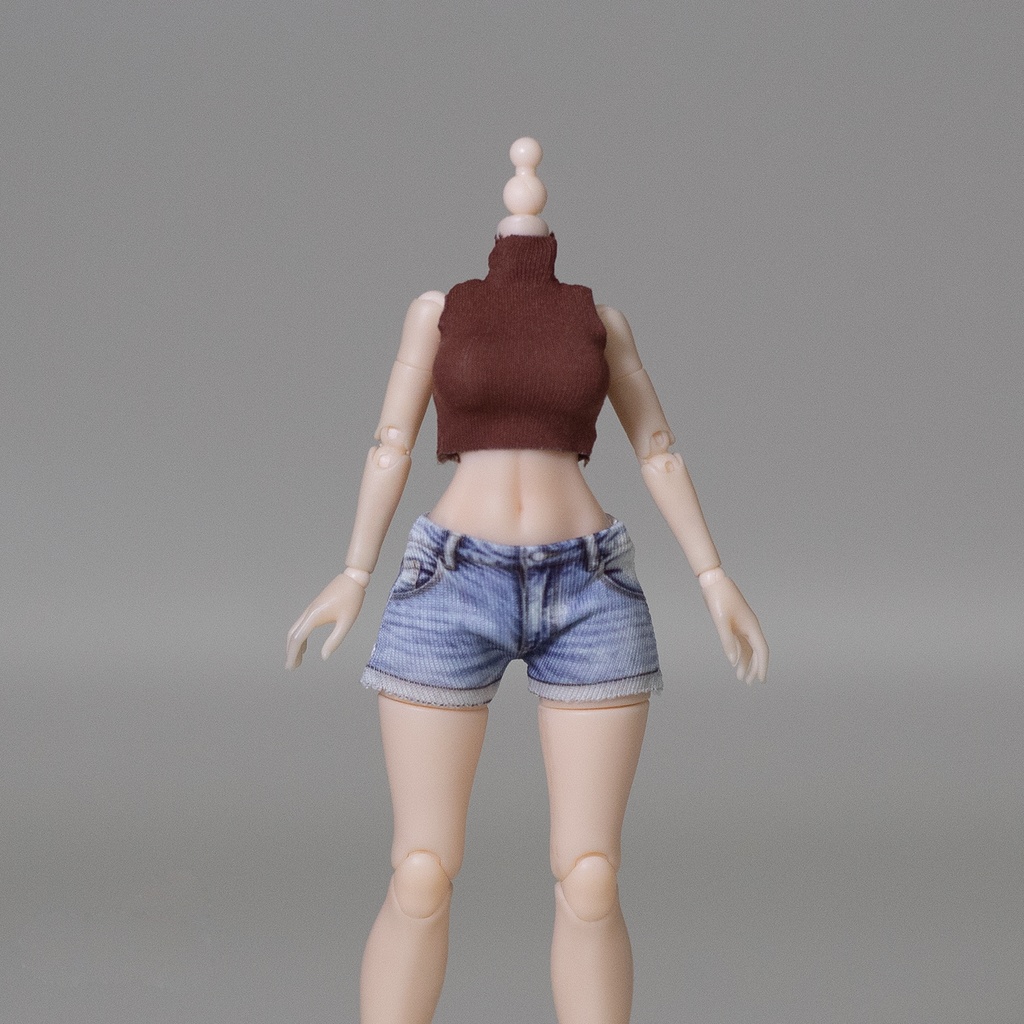 1/12 タンクトップ+デニムショートパンツ 上下セット