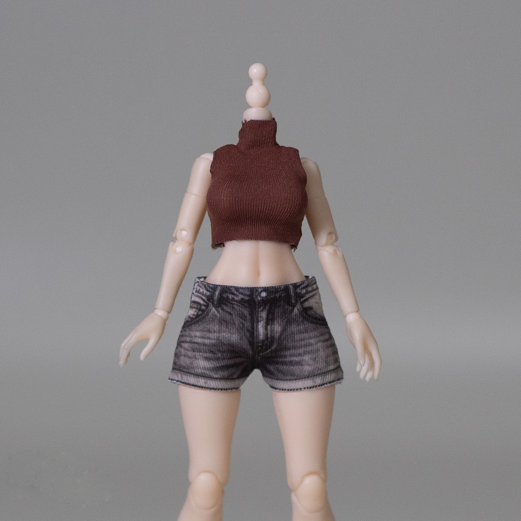 1/12 タンクトップ+デニムショートパンツ 上下セット
