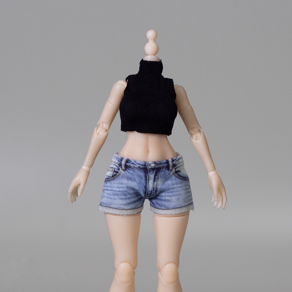 1/12 タンクトップ+デニムショートパンツ 上下セット