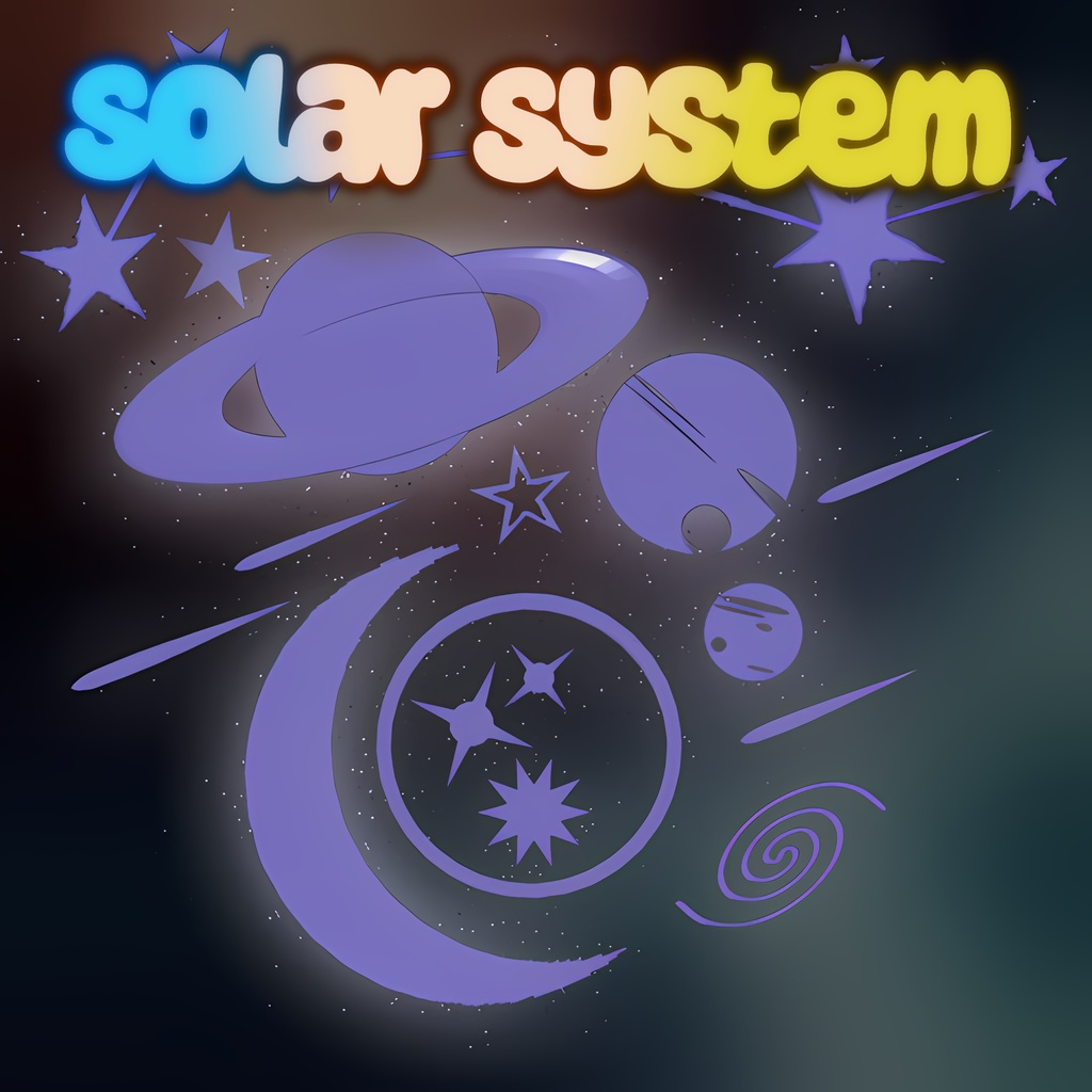Glow in the dark Solar System