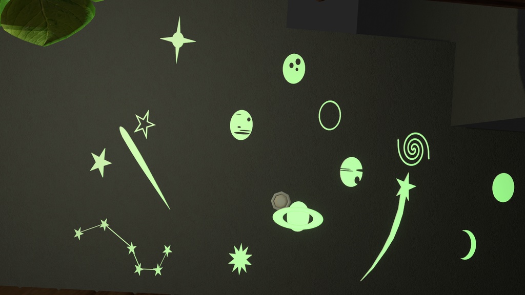 Glow in the dark Solar System