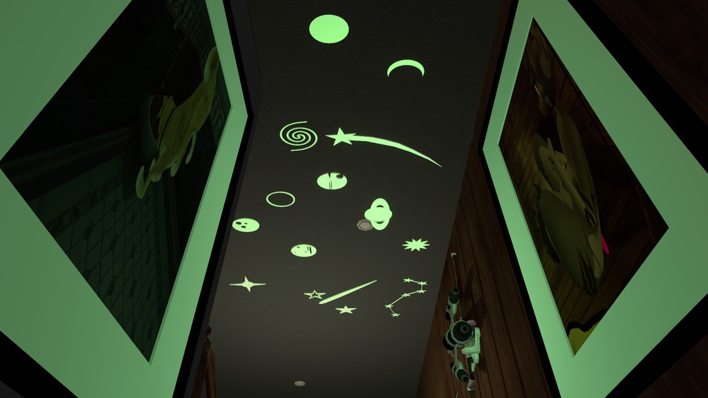 Glow in the dark Solar System