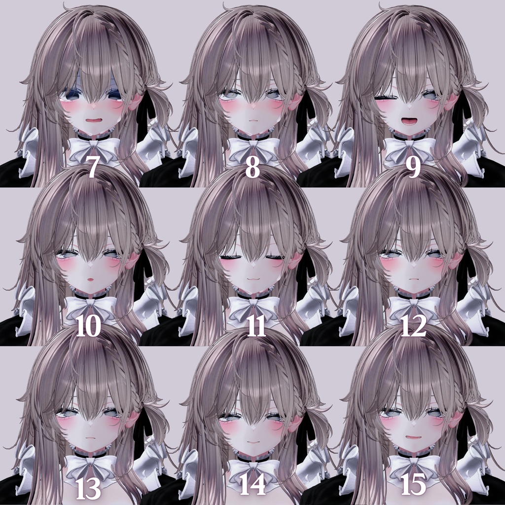 【しなの/Shinano】お姉さんっぽい表情/もえもえ表情 セット 各20個+24個