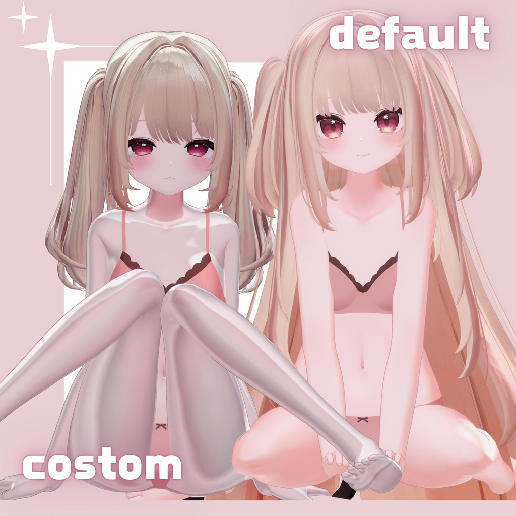 【7アバター対応/汎用】liltoon material settings !!