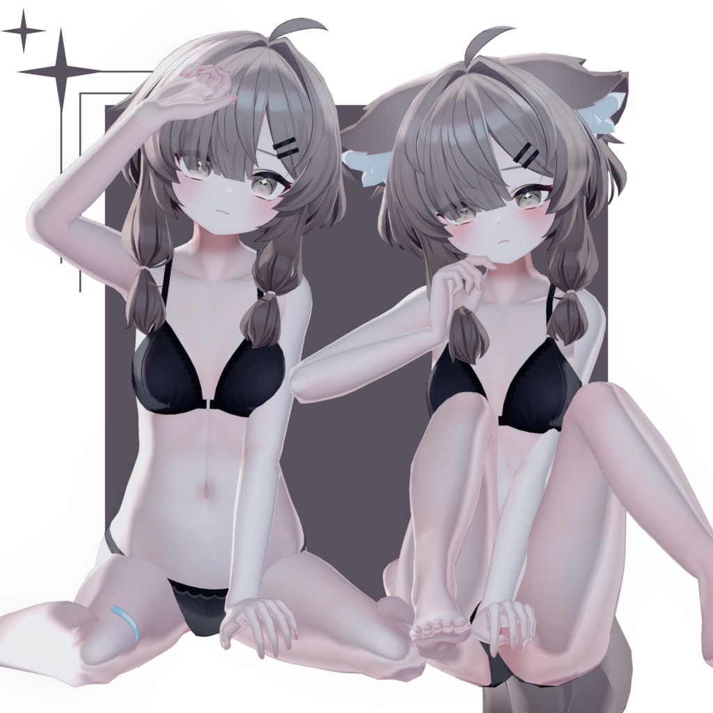 【7アバター対応/汎用】liltoon material settings !!