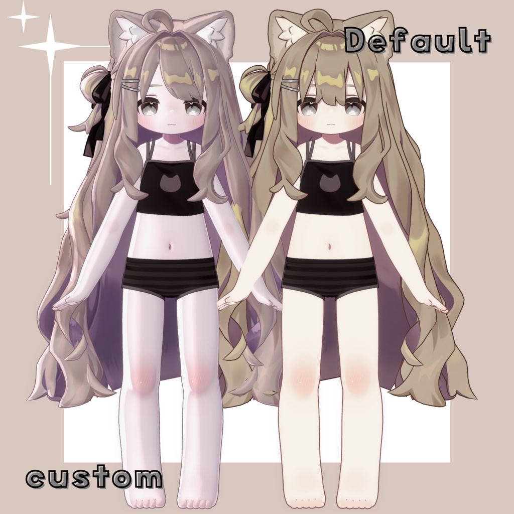 【7アバター対応/汎用】liltoon material settings !!