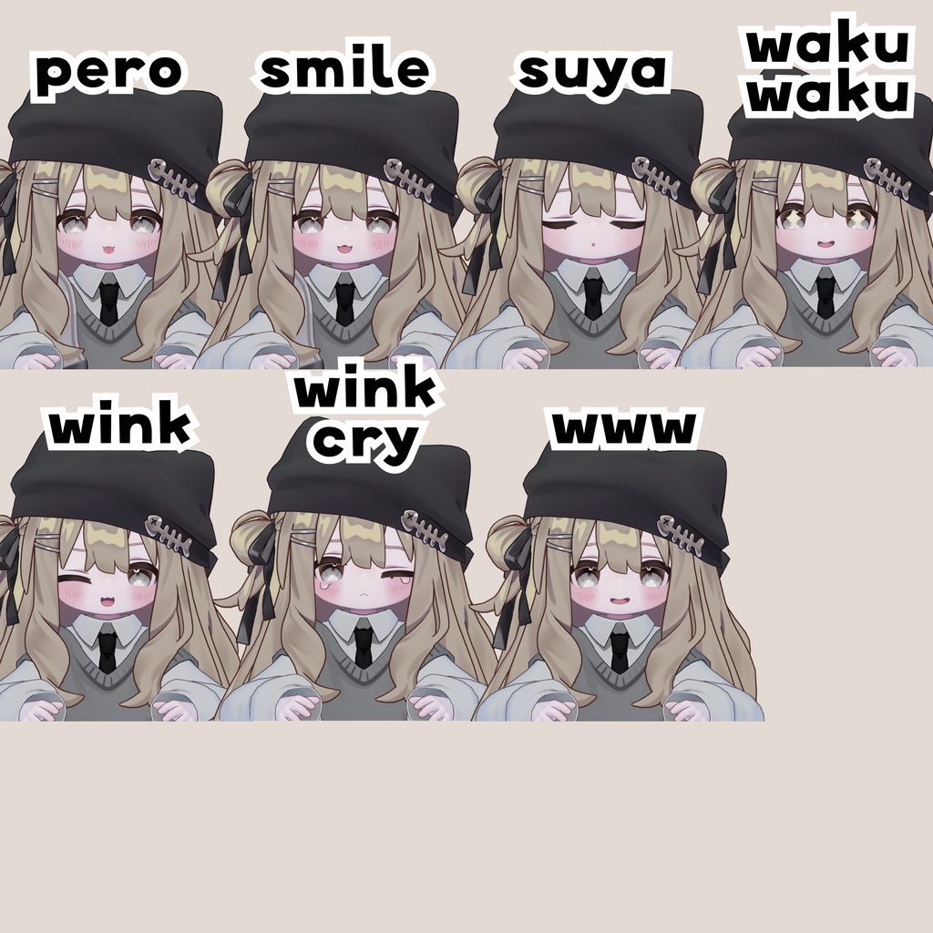 【kipfel/まめひなた】まるっこ表情セット!!