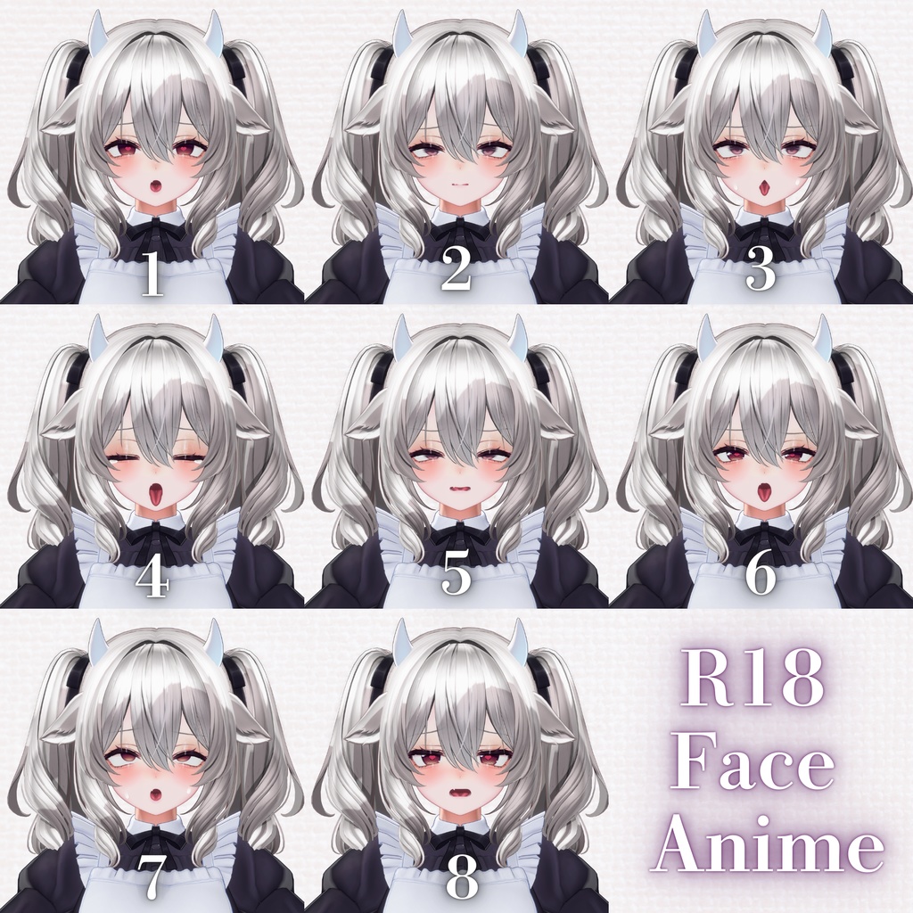 【Milltina/ミルティナ】表情アニメーション 全30種類