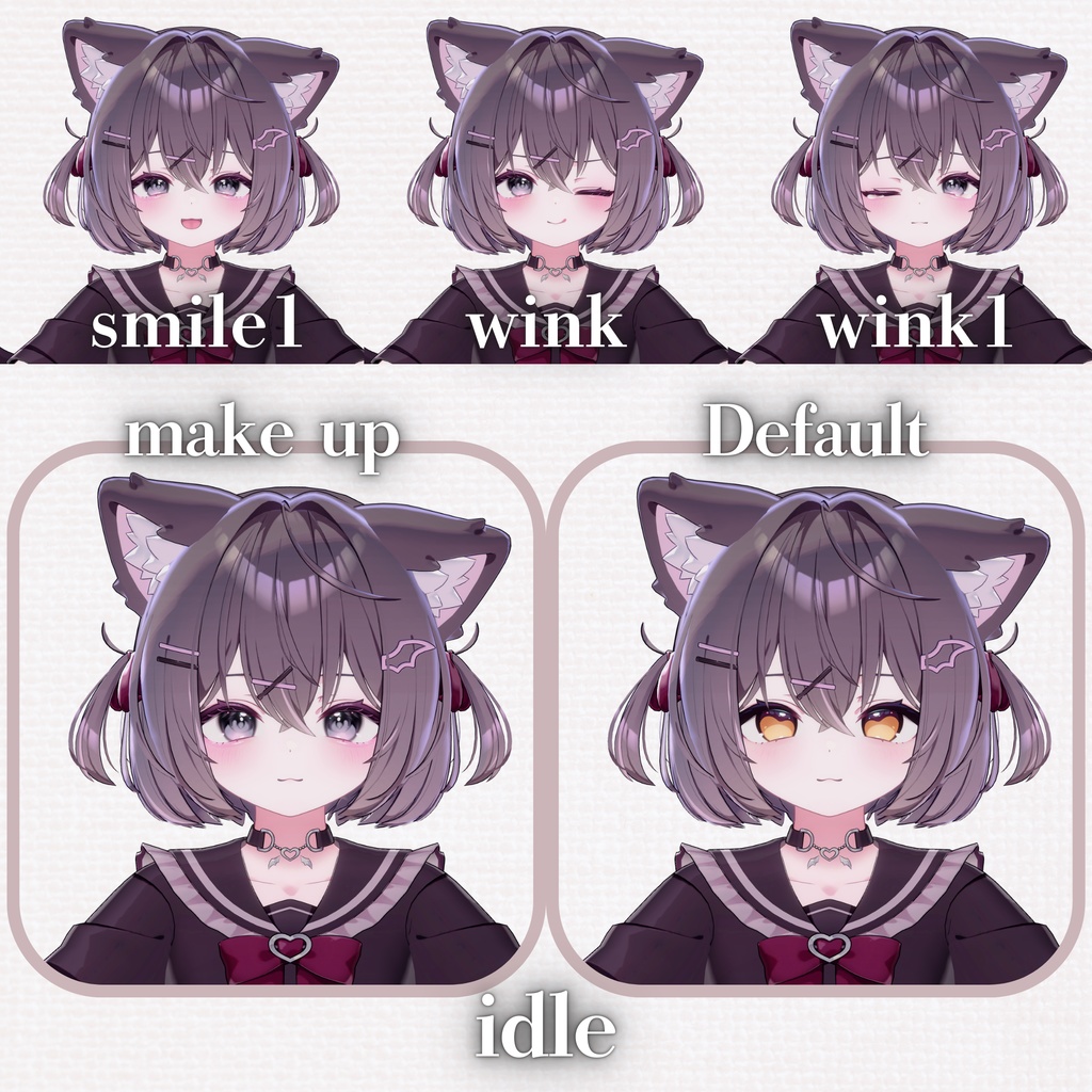 【Chocolat/ショコラ】表情アニメーション 全27種類