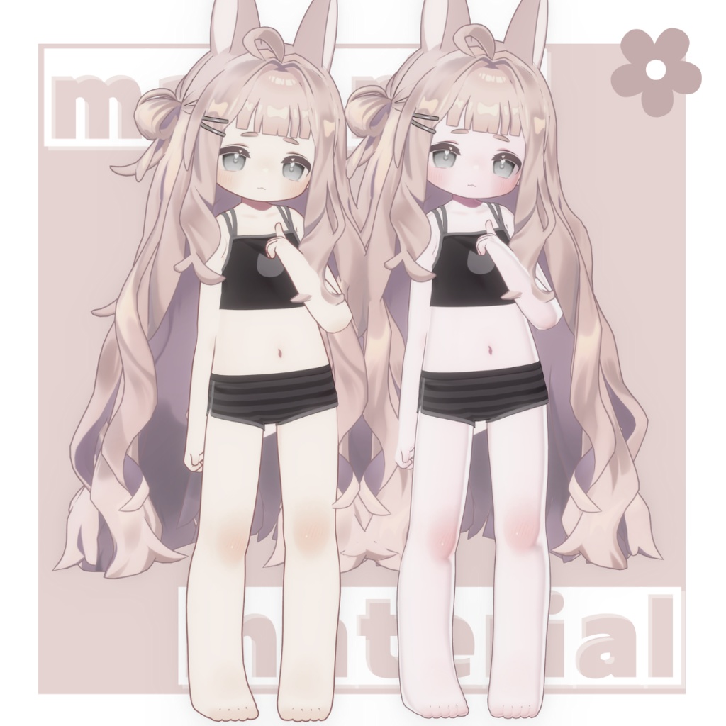 【kipfel/キプフェル】めろめろうさちゃん表情セット+liltoon material settings