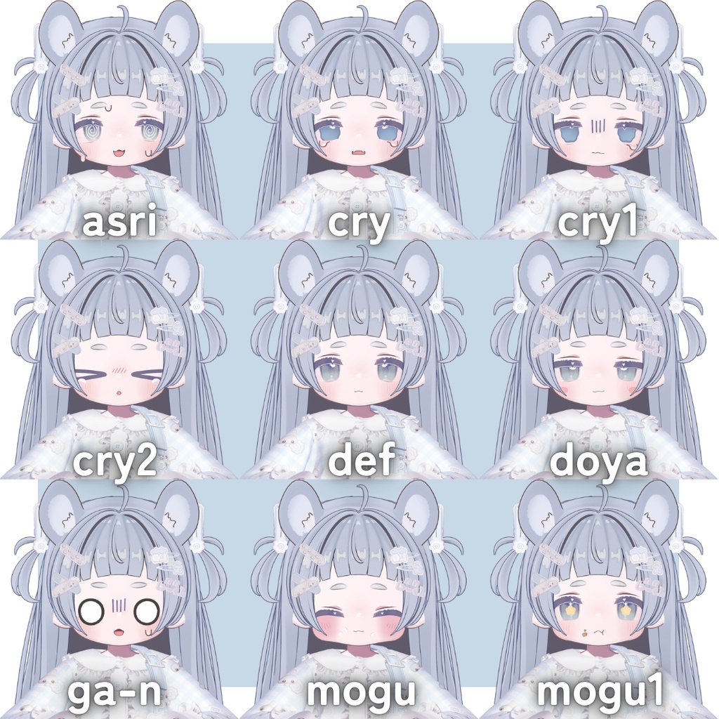 【kipfel/キプフェル】ぽやぽやハムちゃん表情セット face animation21+9!