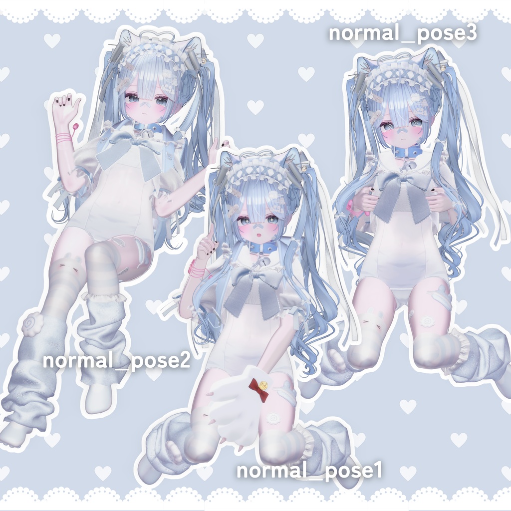 【無料/Free】定規でお腹を測るポーズ【定規付き!/全5種】