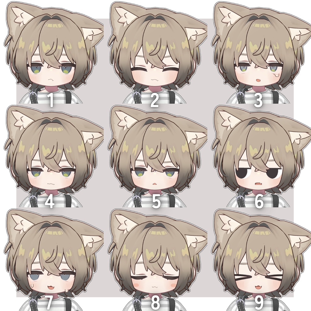 【Free/無料】なまいきボーイッシュな表情セット 【kipfel/キプフェル】