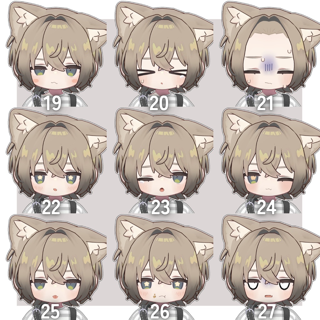【Free/無料】なまいきボーイッシュな表情セット 【kipfel/キプフェル】