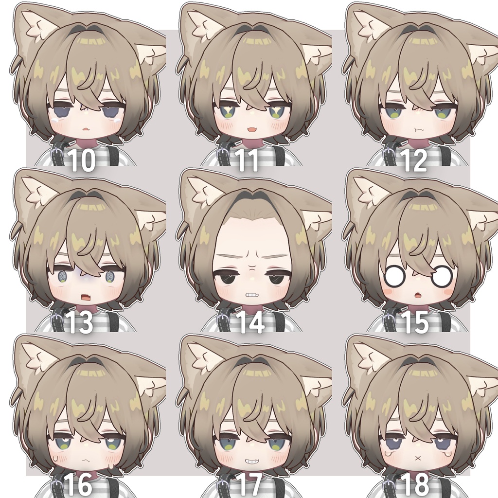 【Free/無料】なまいきボーイッシュな表情セット 【kipfel/キプフェル】