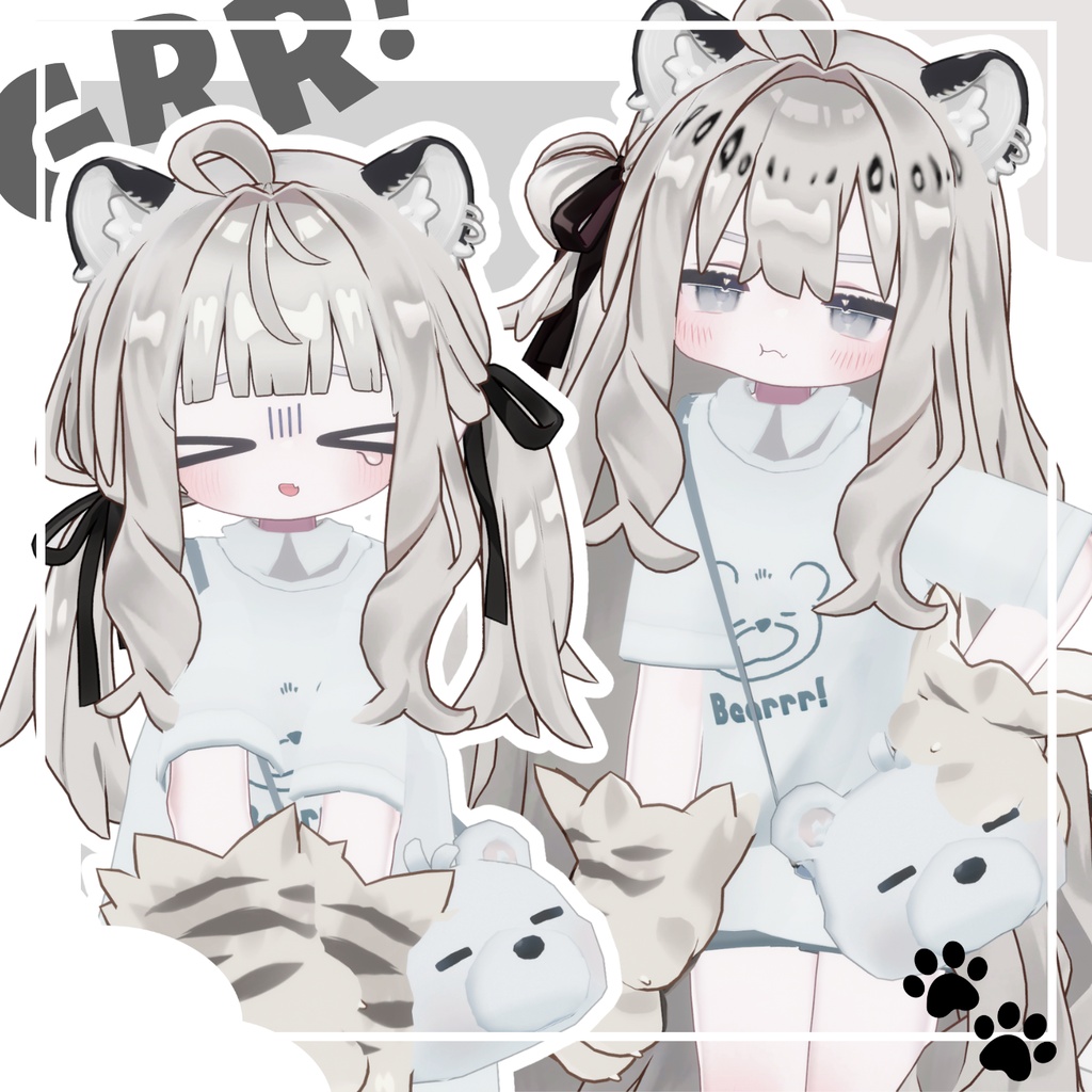 【kipfel/キプフェル】がおがお!もふヒョウ表情セット!36種類