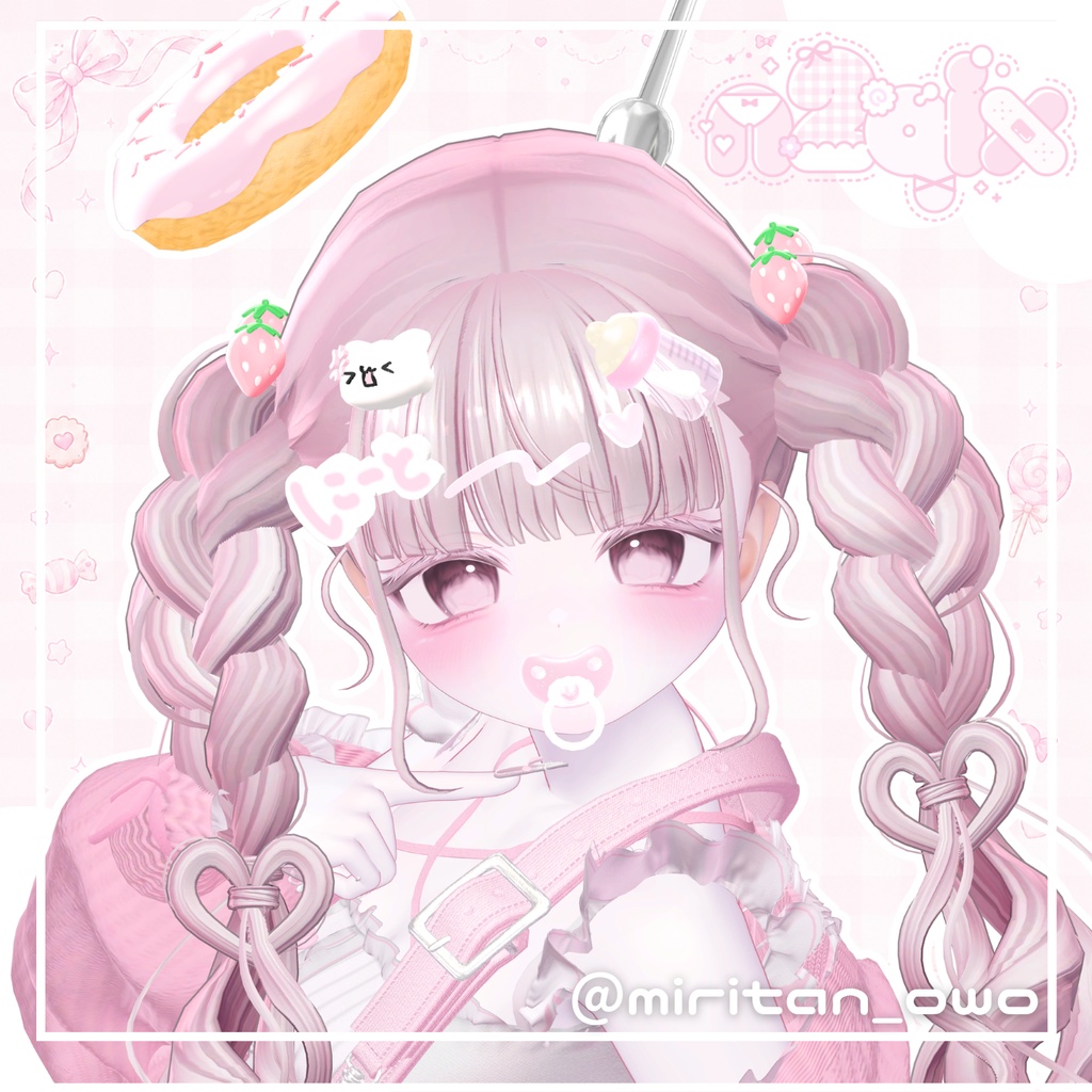 SALE 🍓 Eat Me! ヘアアクセサリー&おしゃぶりセット 🍩♡