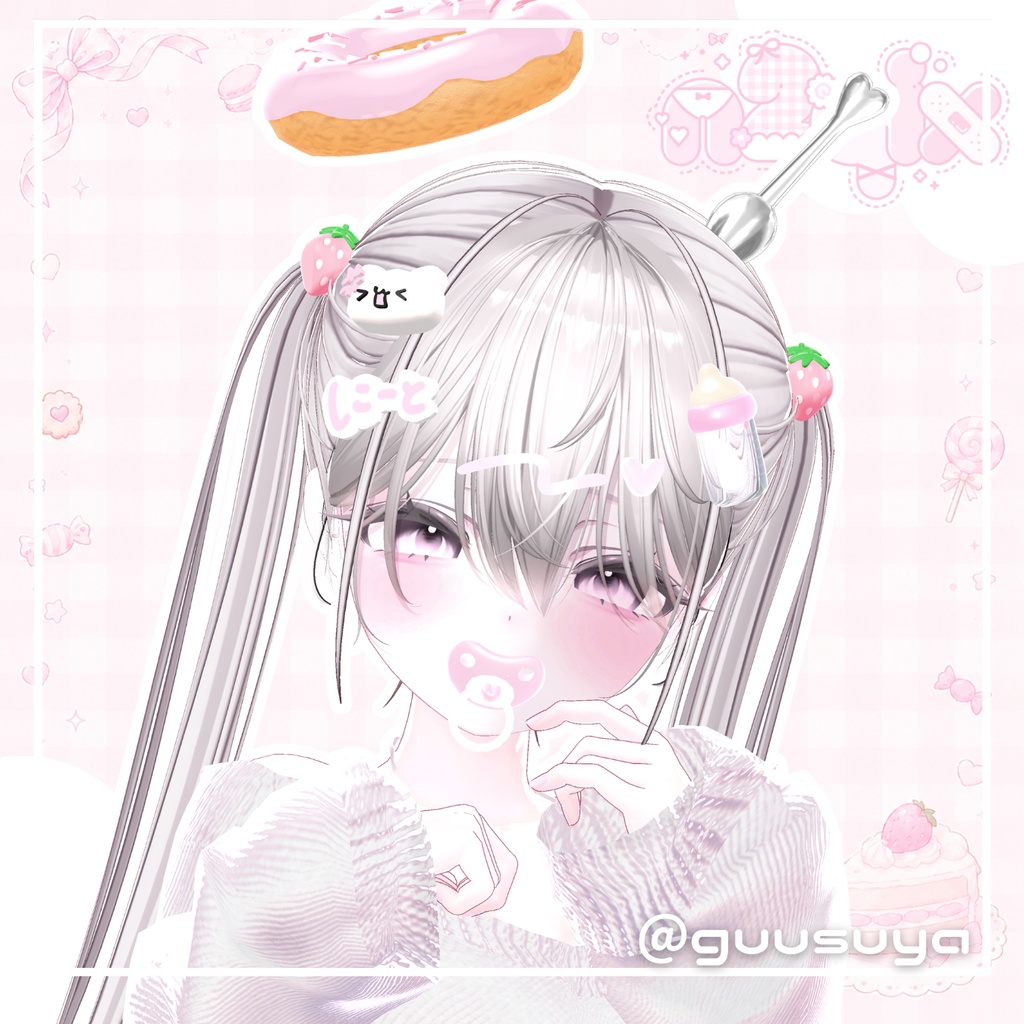 SALE 🍓 Eat Me! ヘアアクセサリー&おしゃぶりセット 🍩♡