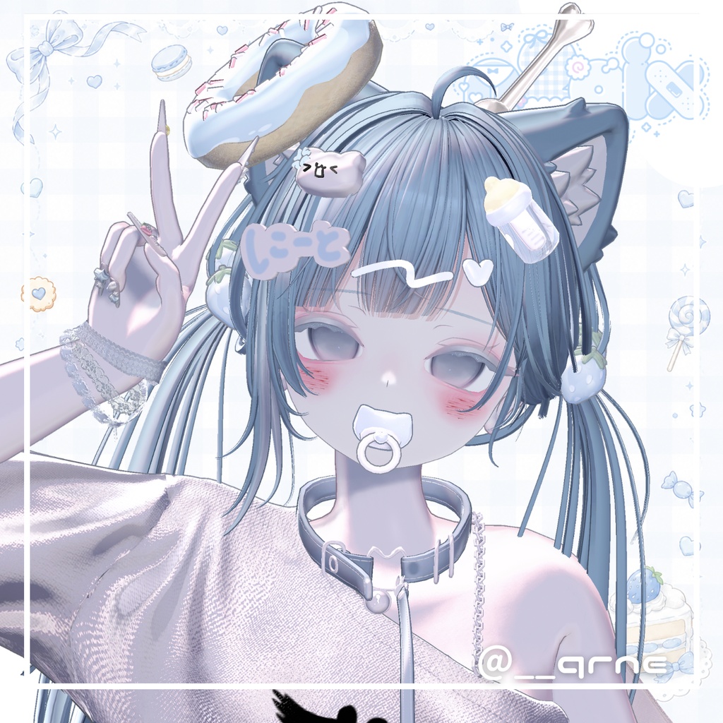 🍓 Eat Me! ヘアアクセサリー&おしゃぶりセット 🍩♡