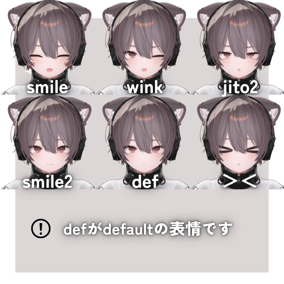 SALE!!【kaguya専用】輝夜くん化BlendShapes/表情アニメーションセット