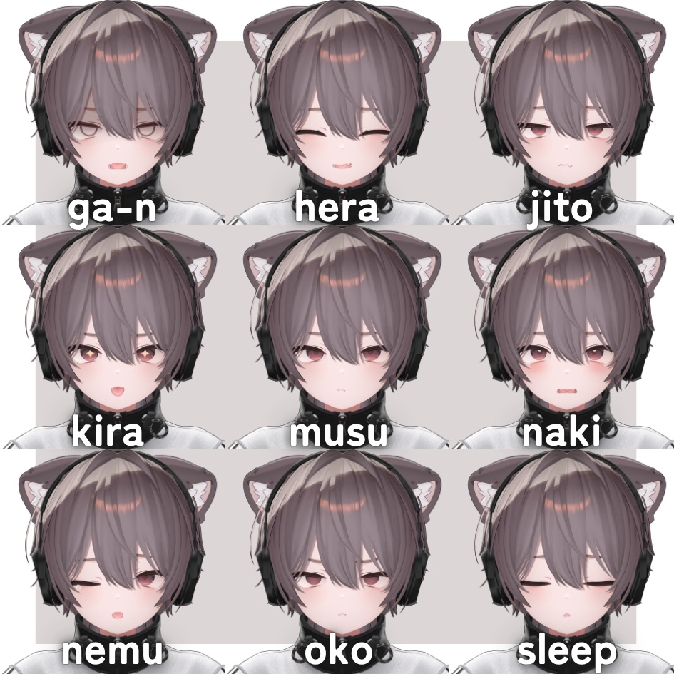 SALE!!【kaguya専用】輝夜くん化BlendShapes/表情アニメーションセット