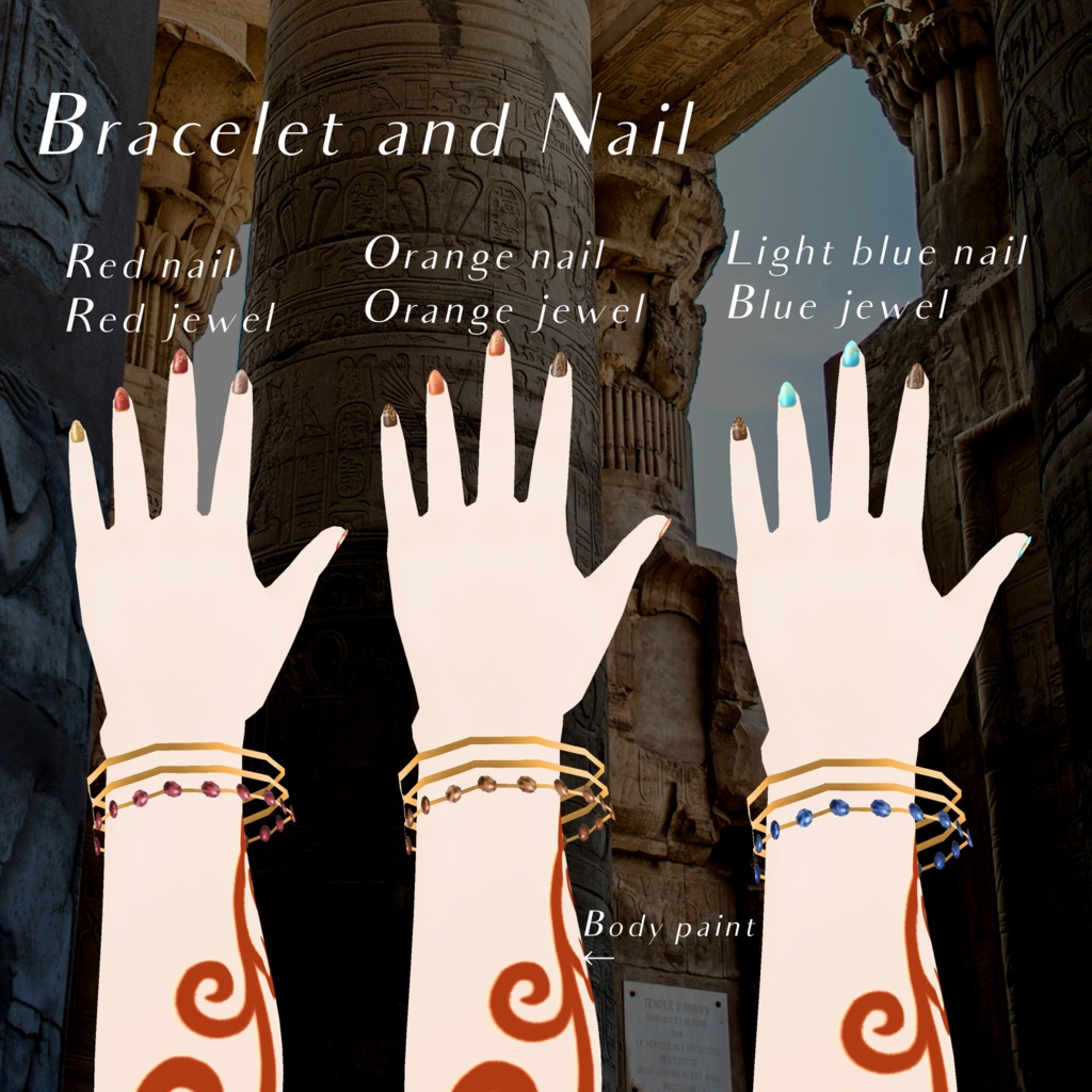 Vroid【無料/Free】Ethnic Accessory Set