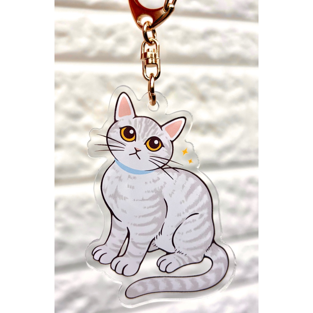ねこ　アクリルキーホルダー