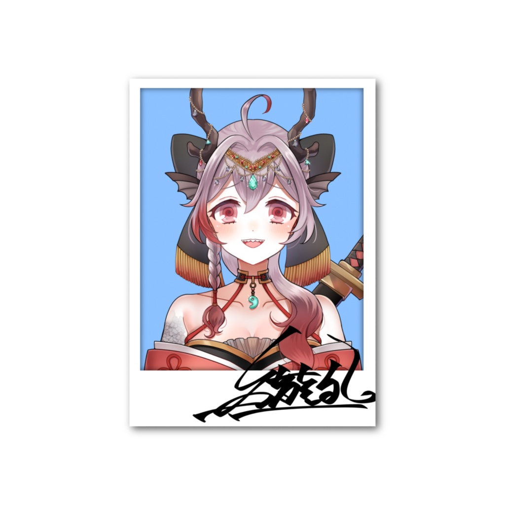 烏龍乱証明写真フォト風カード