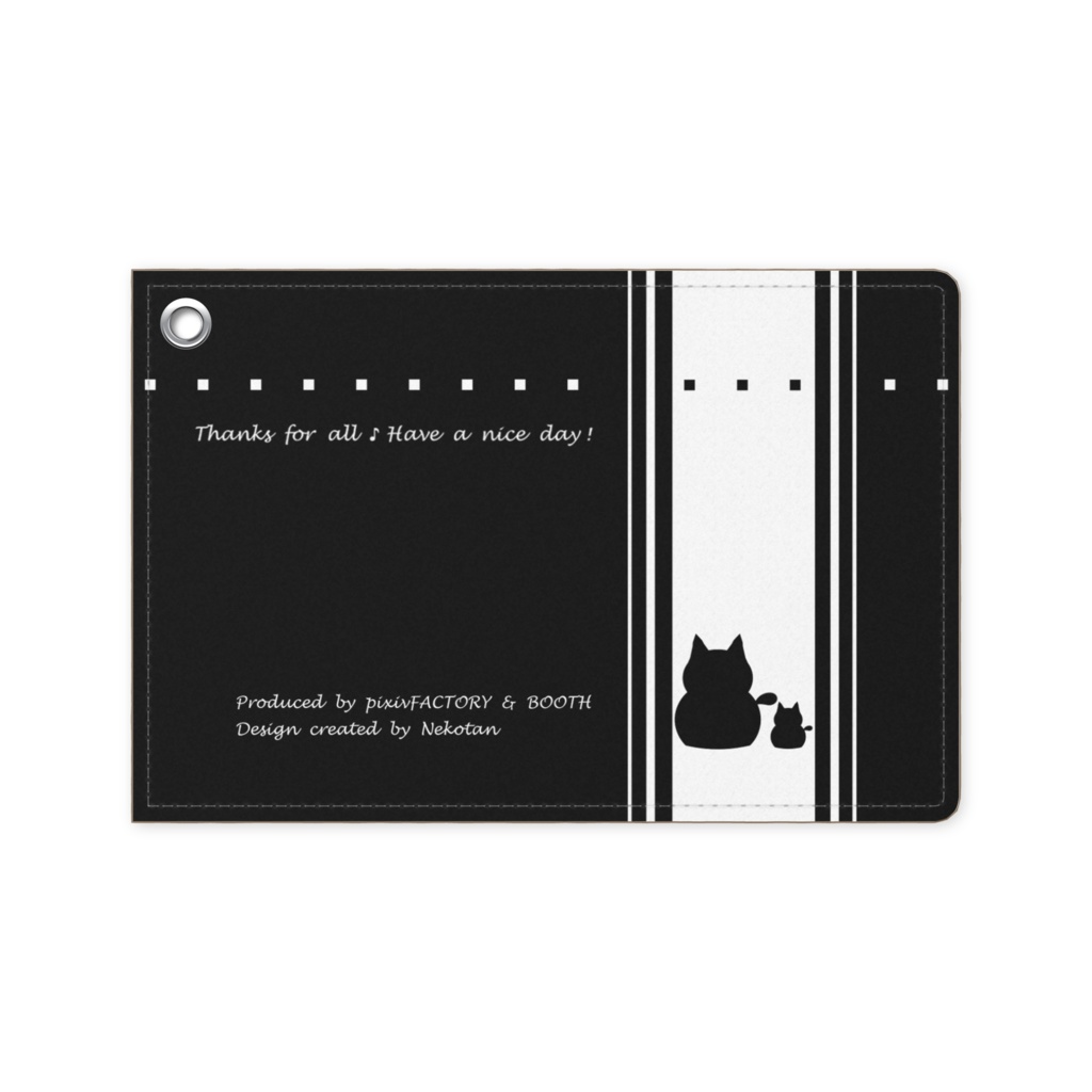 猫　fパスカバー　カードケース