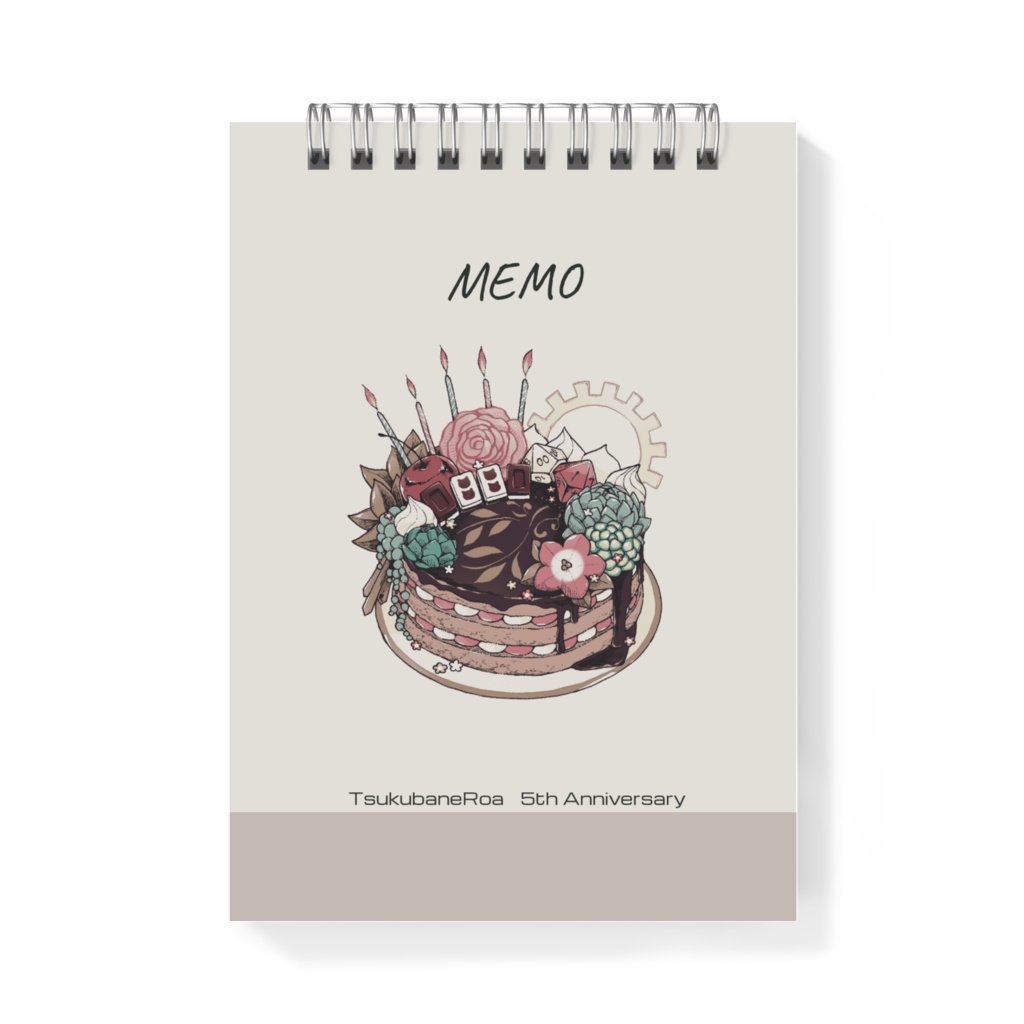 衝羽根ロア｜メモ帳【周年ケーキ】