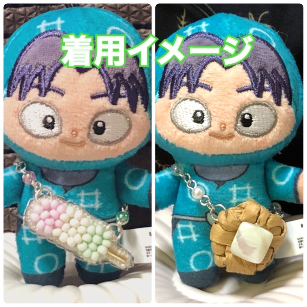 【セット販売】三色団子+豆腐 ポシェット【ほわぬいサイズ】