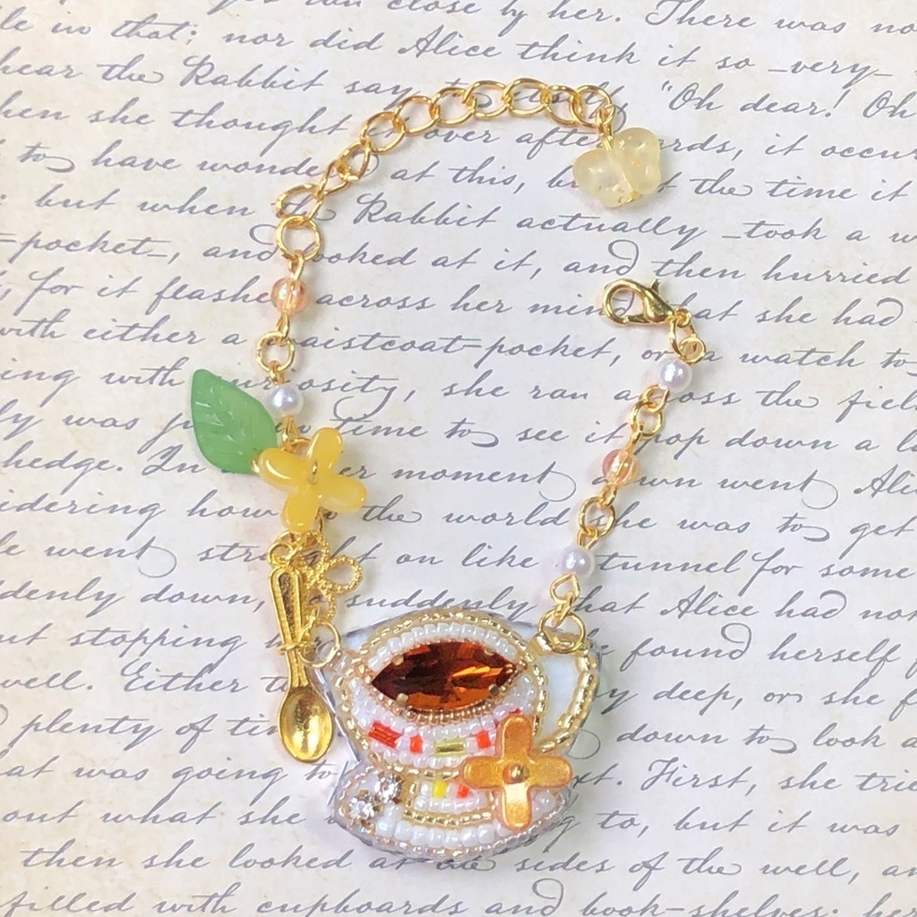 ティーカップポシェット ꕤ 金木犀 ꕤ