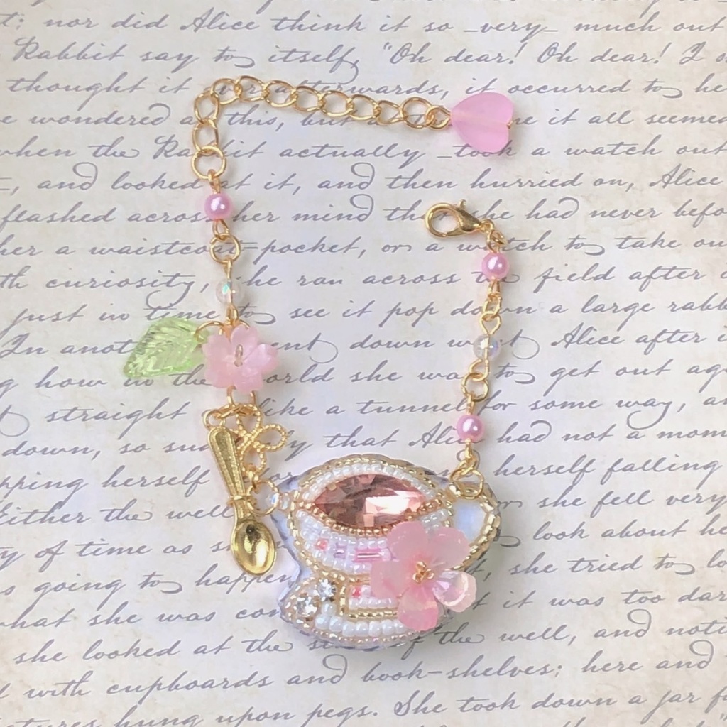 ティーカップポシェット 桜 𓂃˖ ࣪⊹