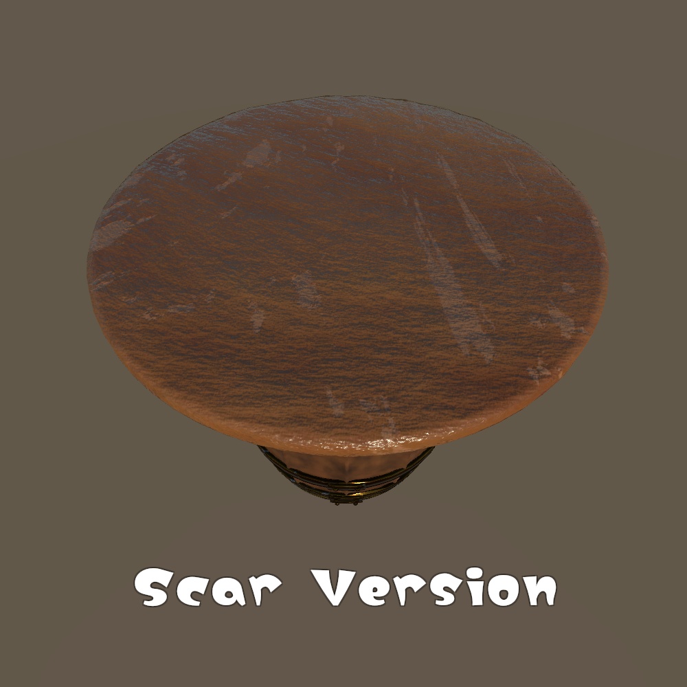 樽のテーブル(BarrelTable)【3Dモデル】